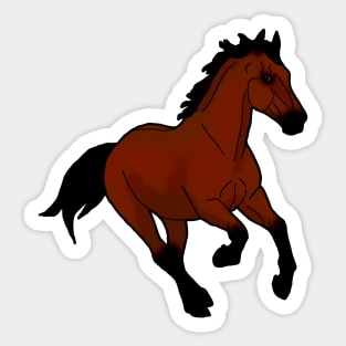 Bay horse Sticker